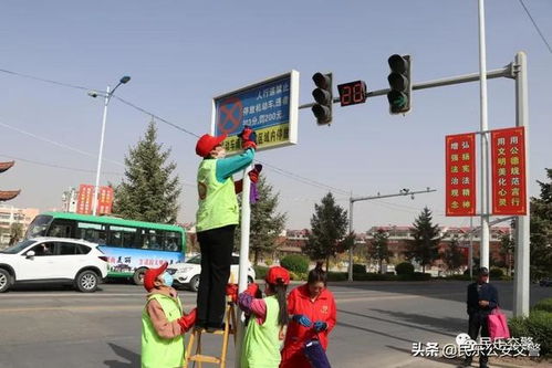 清洗交通設(shè)施，民樂交警在行動